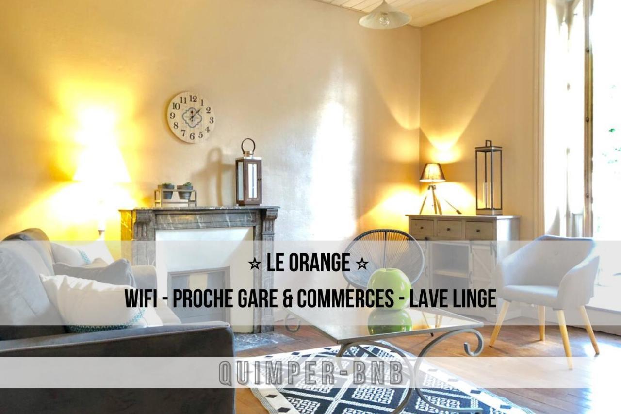 Le Orange - Confort - Wifi - Entre Gare Et Centre Quimper Kültér fotó